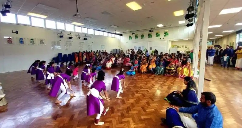 Students at the Coventry 1 Ganesh Temple Branch