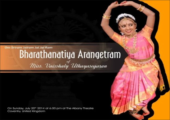 Bharathanatiya Arangetram of Miss Vaisshaly Uthayasegaran